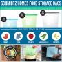Schmidtz Homes Silicone Food Storage Bag (6) Reusable Slidelock Bags (3 Sizes) Eco-Friendly Leakproof Freezer and Microwave Safe BPA free FDA LFGB ROHS and MSDS Approved Safe Food Container