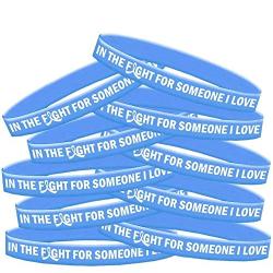 in The Fight for Someone I Love Silicone Wristband Bracelet 10-Pack (Assorted Colors)