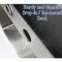 Single Sink 33 Inch Topmount/Drop In Stainless Steel Kitchen Sink Package 16 Gauge Single Bowl Basin Complete Sink Pack pppp106