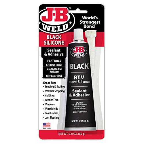 J-B Weld 31319 RTV Silicone Sealant and Adhesive - Black - 3 oz.