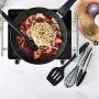 TECHLINK Silicone Kitchen Utensil Kitchenware Set Stainless Steel Cooking Tools Heat Resistant Nonstick Non-Scratch Easy Clean & Store Non Toxic Gadget(11pcs),Red