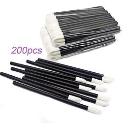 GoWorth 200Pcs/Set Disposable Lip Brushes Make Up Brush Lipstick Lip Gloss Wands Applicator Tool Makeup Beauty Tool Kits