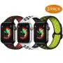 Bravely klimbing Compatible with Apple Watch Band 44mm 42mm 40mm 38mm, Soft Silicone iWatch Bands Replacement Sport Bands for iWatch Series 5 4 3 2 1 for Men and Women S/M M/L