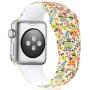 KOLEK Floral Bands Compatible with Apple Watch 42mm 44mm, Silicone Fadeless Pattern Printed Replacement Bands for iWatch Series 4 3 2 1, Owl, M, L
