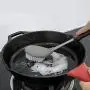 Yvetti Kitchen Utensil Set Durable Non-Stick Silicone High Temperature Resistant Shovel Spoon Brush Kitchenware Cooking Tools Best Kitchen Gadgets for Gift Black C
