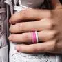 ThunderFit Womens Thin Swivel Rings, 10 Rings / 8 Rings / 4 Rings / 1 Ring - Stackable Silicone Wedding Rings - 2.5mm Wide - 2mm Thick