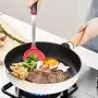 Silicone shovel non-stick cooking shovel high temperature household stainless steel kitchenware special protective pot silicone spatula (Color : Gray)