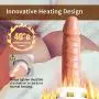 WeDol Automatic Thrusting Dildo Sex Machine for Women Hands-Free Sex Fun with 8 Powerful Thrusting Actions 10 Vibration Modes Remote Control Heating Realistic Vibrating Dildo Female Love Machine