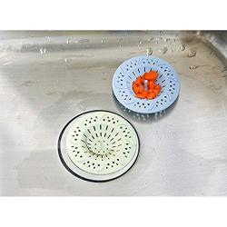 Qinlee Sink Strainer Plug 98mm Kitchen Sink Waste Strainer Plug Silicone Strainer Plug for Kitchen/Bathroom(Green)