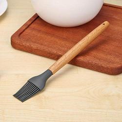 Wood Handle Silicone Kitchenware Non-stick Cook Utensils Create a Warm Kitchen for U(Butter Brush)