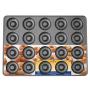 Wilton Perfect Results Non-Stick Donut Pan, 20-Cavity Donut Baking Pan