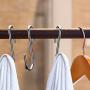 40 Pack Heavy Duty S Hooks Stainless Steel S Shaped Hooks Hanging Hangers for Kitchenware Spoons Pans Pots Utensils Clothes Bags Towers Tools Plants (Silver)