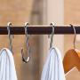 40 Pack Heavy Duty S Hooks Stainless Steel S Shaped Hooks Hanging Hangers for Kitchenware Spoons Pans Pots Utensils Clothes Bags Towers Tools Plants (Silver)