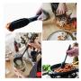 Kitchen Utensil Set With Holder 18 Pcs Silicone Cooking Kit Kitchenware With Bear Claw Measuring Spoon Set,Black