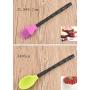 SKYyao Kitchen utensil set Imitation Bamboo Handle Silicone kitchenware 5 piece set silicone baking kit