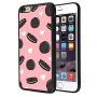 iPhone 6s 6 Case,Flexible Soft TPU Cover Shell,Slim Silicone Black Rubber Non-Slip Durable Design Protective Phone Case for iPhone 6s 6 -Biscuits