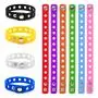 GOGO 10 PCS Adjustable Wristband Bracelets for Fit Jibbitz Croc Shoe Charms Adult Size