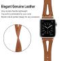 Haveda Leather Bands Compatible for Apple Watch 40mm 38mm 44mm 42mm, iWatch Series 5, Series4, Series 3/2/1, Women Printed Apple Watch 38mm Band Slim Feminine Breathable Floral Wristband