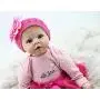 OCSDOLL Reborn Baby Dolls 22" Cute Realistic Soft Silicone Vinyl Dolls Huggable Baby Doll,Toddler Dolls for Girls