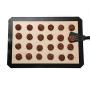 Silicone Baking Mat Non-Stick - 3 Pcs Set Cooking Kitchenware Sheet Pastry Tools Dough Large Size for Cake Pasta Cookies Black