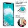 KUMEEK iPhone X/Xs Case, Soft Silicone Gel Rubber Bumper Case Anti-Scratch Microfiber Lining Hard Shell Shockproof Full-Body Protective Case Cover for Apple iPhone X/iPhone Xs-White