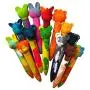 CrayOn 2 Animal Shaped Chunky Silicone Oven Safe Crayon Molds (Makes 14 Animal Crayons Total) by My Fruit Shack