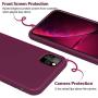 KUMEEK iPhone 11 Pro Case, Soft Silicone Gel Rubber Bumper Case Anti-Scratch Microfiber Lining Hard Shell Shockproof Full-Body Protective Case Cover for Apple iPhone 11 Pro-WineRed