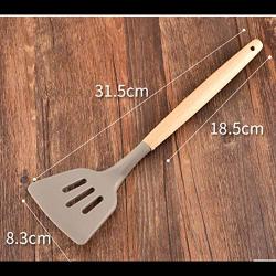 Wood handle silicone kitchenware wooden handle leakage shovel health and beauty personal care products