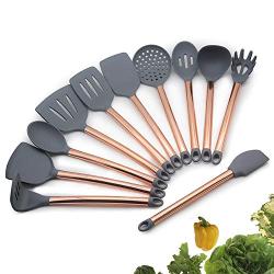 Kitchenware Non-Stick Pan Silicone Kitchenware Set of 11 Stainless Steel Handle Set Kitchen Utensils, Perfect for Baking and Grilling, Kitchenware