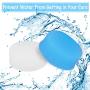 Heqishun 24 Pairs Soft Silicone Ear Plugs Putty Ear Plugs for Sleeping Swimming earplugs for Kids Adults, Transparent + Blue