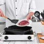 DishyKooker Wood Handle Silicone Kitchenware Set Cooking Tools for Non-Stick Pan Wooden Seven-Piece Set