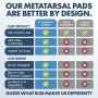 Dr. Fredericks Original Metatarsal Pads Plus - 25% More Cushioning - 4 Pieces - Foot Pads for Women & Men