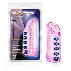 Pleasure Beads Male Masturbation - Ribbed Realistic Feel Vagina Stroker - Sex Toy for Men (Pink)