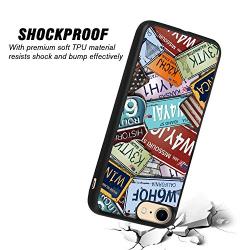 License Plate Glossy Corner Phone Case Fit Apple iPhone 7 (2016) and iPhone 8 (2017) 4.7 Version