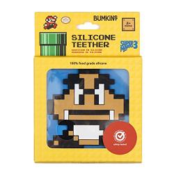 Bumkins Nintendo Silicone Teether, 8-Bit Goomba