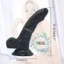 SMCRYP Large Size Silicone Simulation Female Toy, 6 Inch PVC Waterproof Massager,