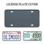 License Plate Frames - Silicone License Plate Frame with Patented Design 5 Drainage Holes, Rain-Proof, Anti-Rust and Anti-Rattle for Car License Plate Frame - Grey