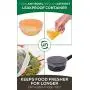 Reusable Silicone Stretch Lids - Incl. Exclusive XL size - Set Of 7 Versatile Silicon Covers - Fits Any Container Or Bowl To Keep Food Fresh - For Storing & Reheating- Easy To Clean- Bonus Storage Bag