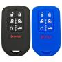 2Pcs Coolbestda 7buttons Key fob Cover Remote Control Keyless Jacket Holder Bag Case for 2018 Honda Odyssey elite