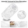 3D Handheld Birthday Gifts Cup Male Endurance Fully Automatic Sèx Grade Silicon Màlè Stròkè Toys Pleasure Best Gift White
