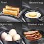 QIN.J.FANG-Kitchen 1200 W Multi-Function breakfast machine,Two Slice Toaster and cooking fried egg, steamed meat