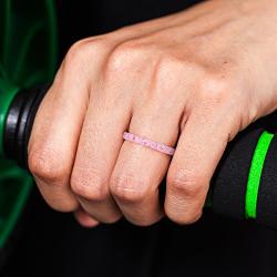 ThunderFit Thin and Stackable Silicone Rings, 8 Rings / 4 Rings / 1 Ring - Silicone Wedding Bands for Women - Diamond Pattern