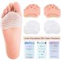 Premium Metatarsal Pads for Women Ball of Foot Cushions - Soft Gel Ball of Foot Pads- Mortons Neuroma Callus Metatarsal Foot Pain Relief Forefoot Cushioning Rel 8 PCS/Pack