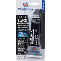 Permatex 82180 Ultra Black Maximum Oil Resistance RTV Silicone Gasket Maker, 3.35 oz. Tube