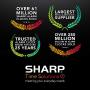 Sharp SPC679A - Alarm with Wireless Charging - Qi Certified - USB Charging for 2nd Device!