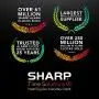 Sharp SPC679A - Alarm with Wireless Charging - Qi Certified - USB Charging for 2nd Device!