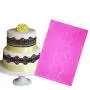AK ART KITCHENWARE Flower Large Silicone Cake Lace Mat Fondant Mold Impression Mat Cupcake Decorations (BLM-15)