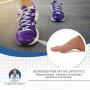 Dr. Fredericks Original Self-Adhesive Metatarsal and Arch Support Insole Gel Pads - 2 Pieces - Generous Ball of Foot Cushions for Arch Support, Plantar Fasciitis & More - Small - W4.5-8 | M6-7