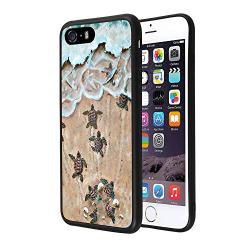 iPhone SE 5s 5 Case, Baby Turtle Shock-Absorption TPU Rubber Bumper iPhone SE 5s 5 Case, Ultra Thin Slim Protective Cover for iPhone SE 5s 5-Black