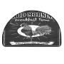 YOLIYANA Kitchen Decor Semi Circle Mat,Chalkboard Kitchenware Menu Art Morning Rooster Retro Style Cafe Home Design Utensils Carpet Indoor Mat,19.6&quot H x 39.3&quot L